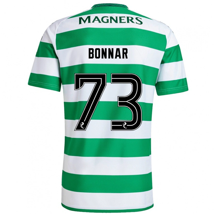 Danxen Barn Jude Bonnar #73 Grön Vit Hemmatröja Matchtröjor 2024/25 Tröjor T-Tröja