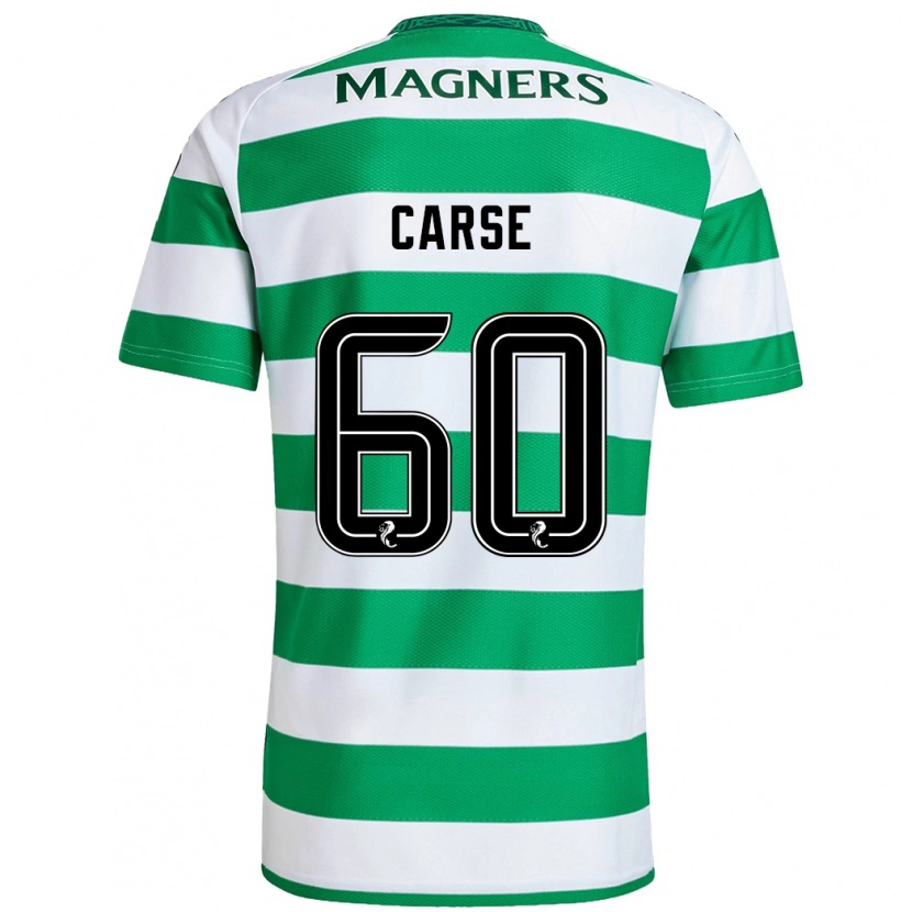 Danxen Barn Mackenzie Carse #60 Grön Vit Hemmatröja Matchtröjor 2024/25 Tröjor T-Tröja