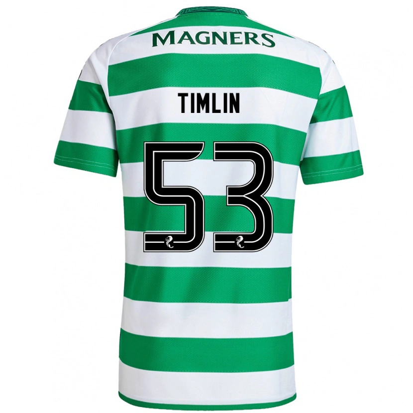 Danxen Barn Sophie Timlin #53 Grön Vit Hemmatröja Matchtröjor 2024/25 Tröjor T-Tröja