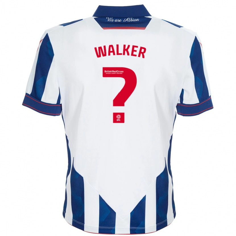Danxen Barn Adriel Walker #0 Vit Mörkblå Hemmatröja Matchtröjor 2024/25 Tröjor T-Tröja