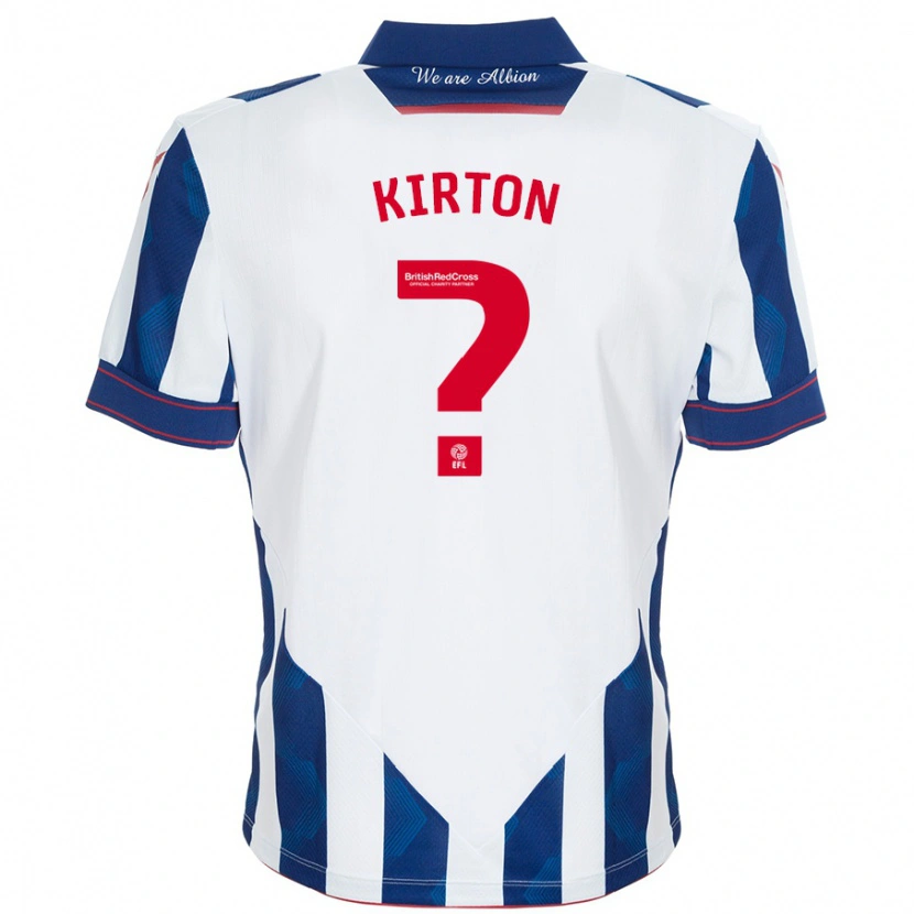 Danxen Barn Archie Kirton #0 Vit Mörkblå Hemmatröja Matchtröjor 2024/25 Tröjor T-Tröja