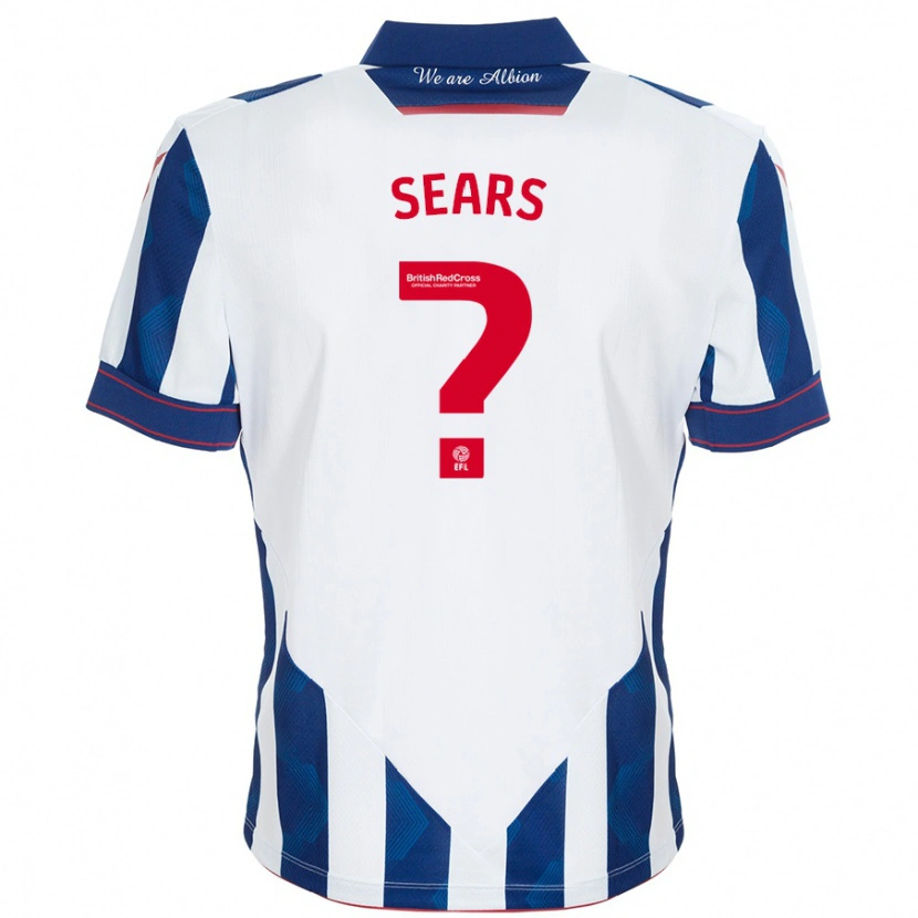 Danxen Barn Corey Sears #0 Vit Mörkblå Hemmatröja Matchtröjor 2024/25 Tröjor T-Tröja
