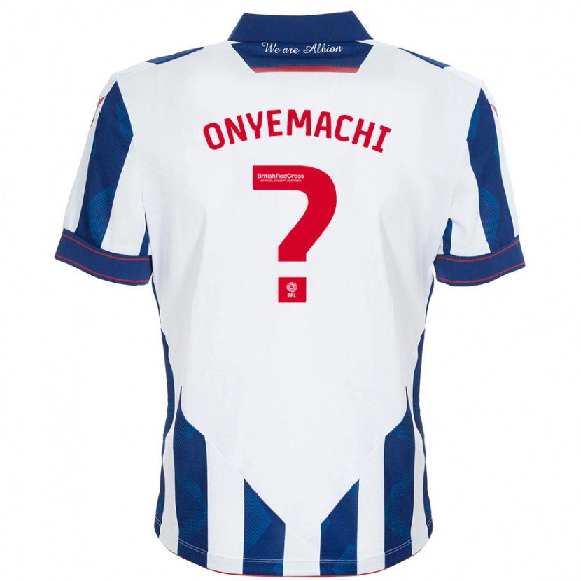 Danxen Barn Divine Onyemachi #0 Vit Mörkblå Hemmatröja Matchtröjor 2024/25 Tröjor T-Tröja
