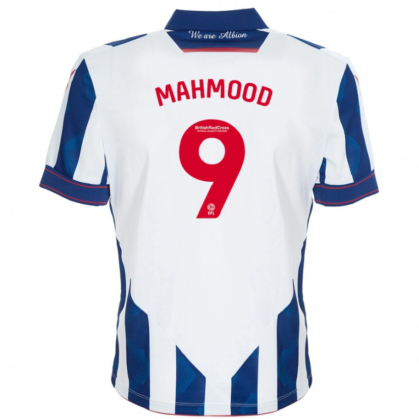 Danxen Barn Mariam Mahmood #9 Vit Mörkblå Hemmatröja Matchtröjor 2024/25 Tröjor T-Tröja