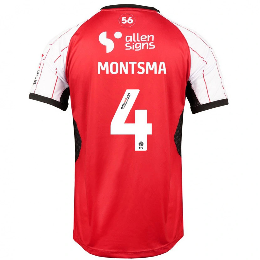 Danxen Barn Lewis Montsma #4 Vit Hemmatröja Matchtröjor 2024/25 Tröjor T-Tröja