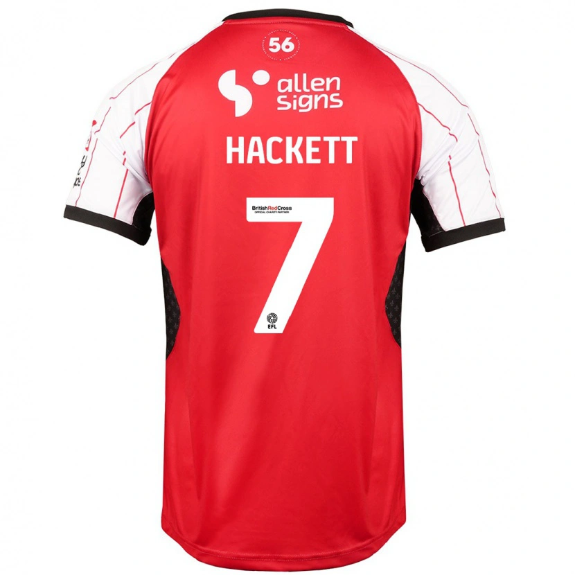 Danxen Barn Reeco Hackett #7 Vit Hemmatröja Matchtröjor 2024/25 Tröjor T-Tröja