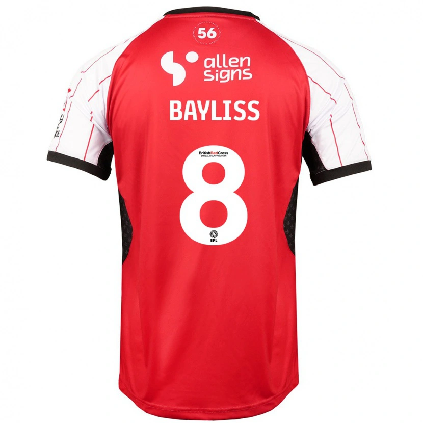 Danxen Barn Tom Bayliss #8 Vit Hemmatröja Matchtröjor 2024/25 Tröjor T-Tröja