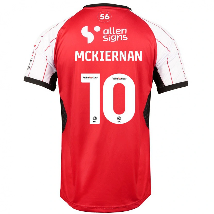 Danxen Barn Jj Mckiernan #10 Vit Hemmatröja Matchtröjor 2024/25 Tröjor T-Tröja