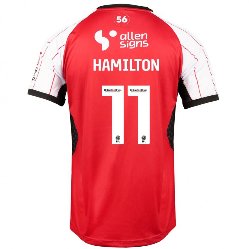 Danxen Barn Ethan Hamilton #11 Vit Hemmatröja Matchtröjor 2024/25 Tröjor T-Tröja