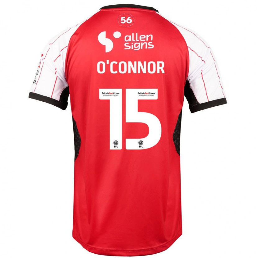 Danxen Barn Paudie O'connor #15 Vit Hemmatröja Matchtröjor 2024/25 Tröjor T-Tröja