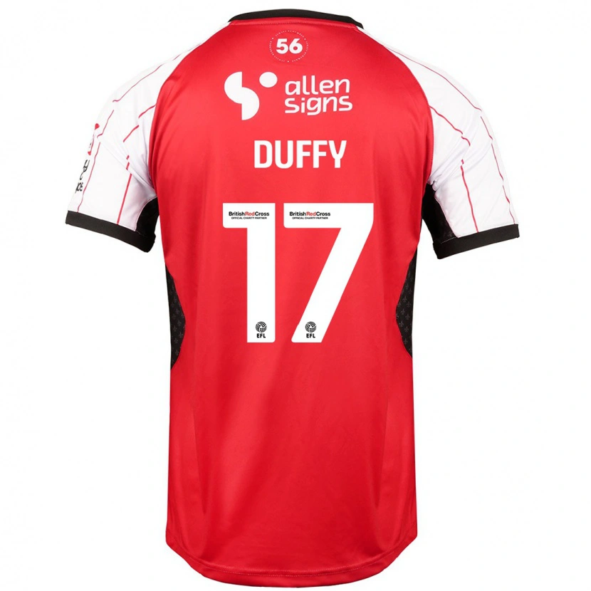 Danxen Barn Dylan Duffy #17 Vit Hemmatröja Matchtröjor 2024/25 Tröjor T-Tröja