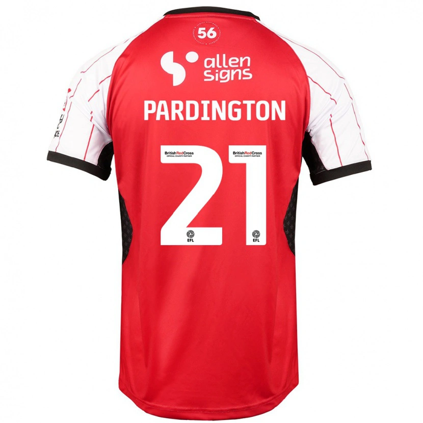 Danxen Barn Jamie Pardington #21 Vit Hemmatröja Matchtröjor 2024/25 Tröjor T-Tröja