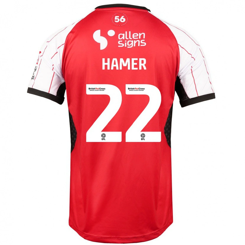 Danxen Barn Tom Hamer #22 Vit Hemmatröja Matchtröjor 2024/25 Tröjor T-Tröja