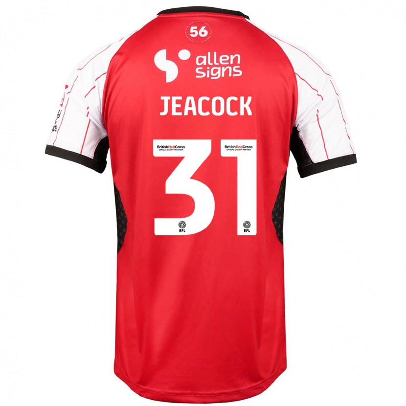 Danxen Barn Zach Jeacock #31 Vit Hemmatröja Matchtröjor 2024/25 Tröjor T-Tröja