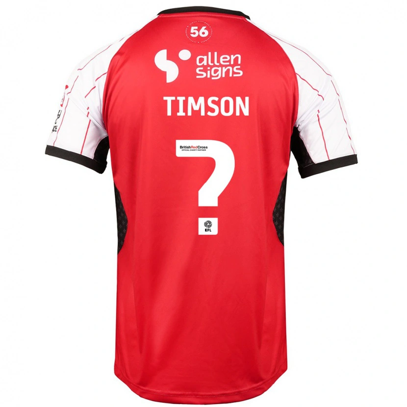 Danxen Barn Lana Timson #0 Vit Hemmatröja Matchtröjor 2024/25 Tröjor T-Tröja