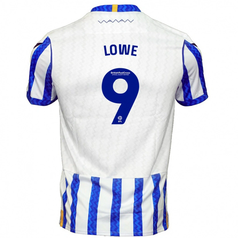 Danxen Barn Jamal Lowe #9 Blå Vit Hemmatröja Matchtröjor 2024/25 Tröjor T-Tröja