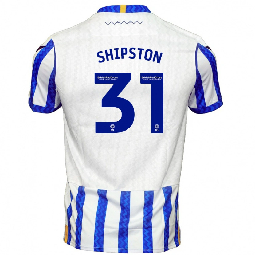 Danxen Barn Rio Shipston #31 Blå Vit Hemmatröja Matchtröjor 2024/25 Tröjor T-Tröja