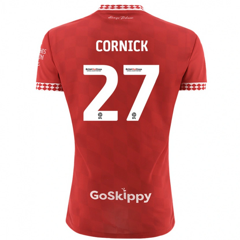 Danxen Barn Harry Cornick #27 Röd Hemmatröja Matchtröjor 2024/25 Tröjor T-Tröja