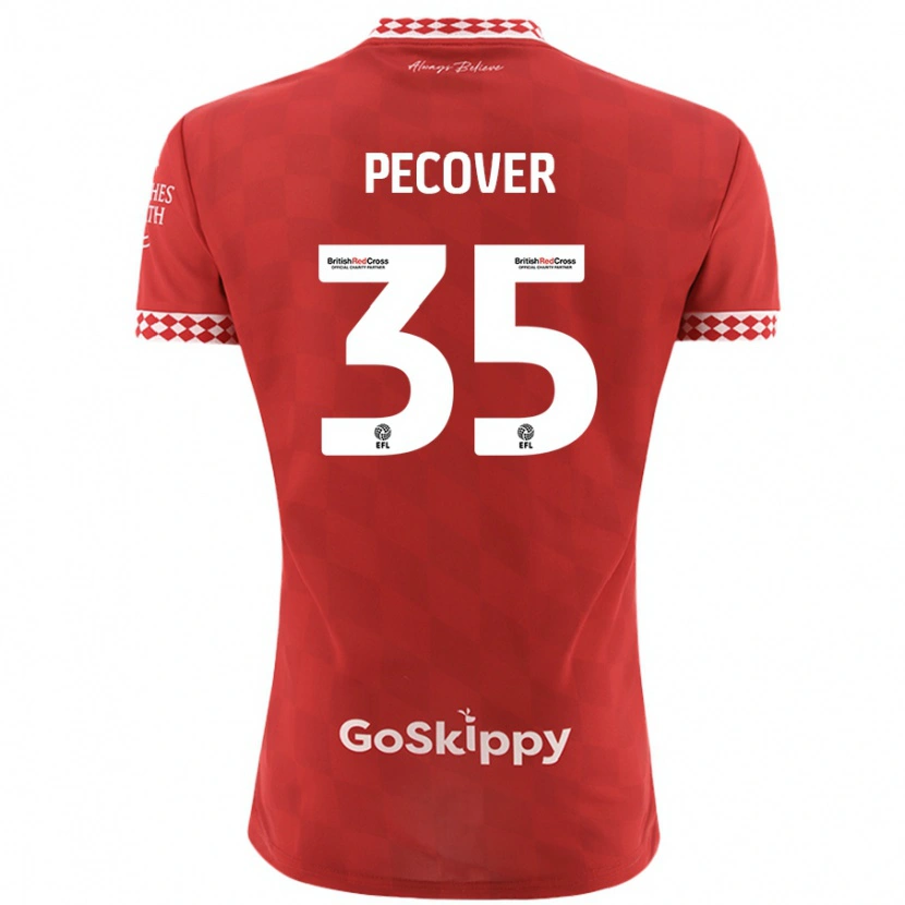 Danxen Barn Leo Pecover #35 Röd Hemmatröja Matchtröjor 2024/25 Tröjor T-Tröja