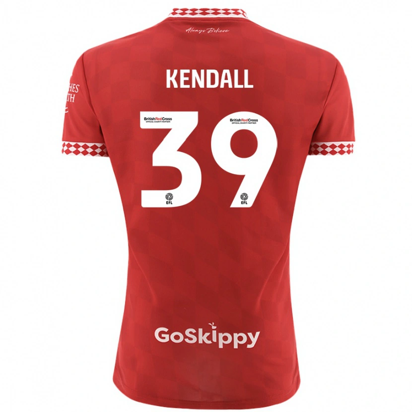 Danxen Barn Maya Kendall #39 Röd Hemmatröja Matchtröjor 2024/25 Tröjor T-Tröja