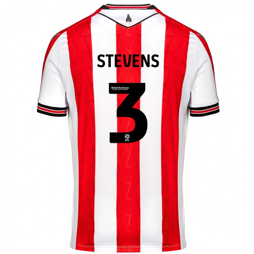 Danxen Barn Enda Stevens #3 Röd Vit Hemmatröja Matchtröjor 2024/25 Tröjor T-Tröja