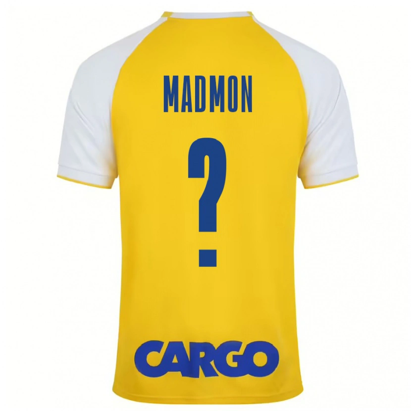 Danxen Barn Elad Madmon #0 Gul Vit Hemmatröja Matchtröjor 2024/25 Tröjor T-Tröja