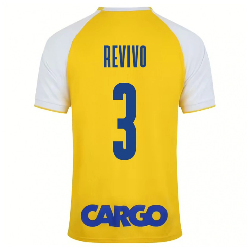 Danxen Barn Roy Revivo #3 Gul Vit Hemmatröja Matchtröjor 2024/25 Tröjor T-Tröja