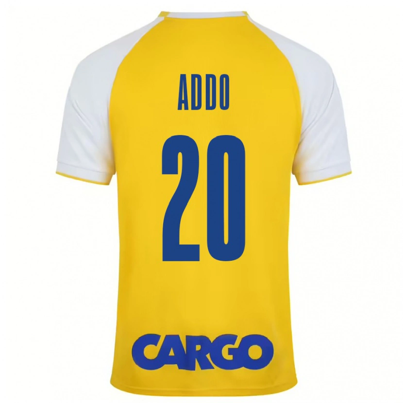 Danxen Barn Henry Addo #20 Gul Vit Hemmatröja Matchtröjor 2024/25 Tröjor T-Tröja