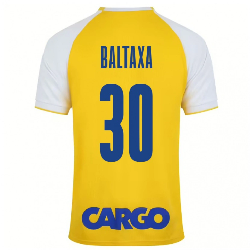 Danxen Barn Matan Baltaxa #30 Gul Vit Hemmatröja Matchtröjor 2024/25 Tröjor T-Tröja