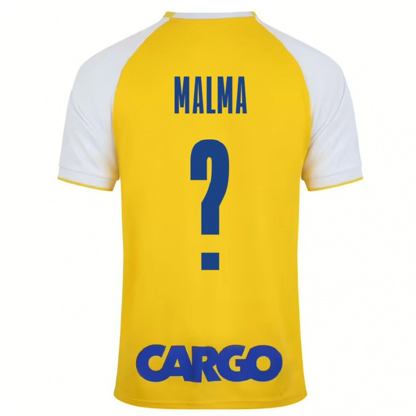 Danxen Barn Itay Malma #0 Gul Vit Hemmatröja Matchtröjor 2024/25 Tröjor T-Tröja