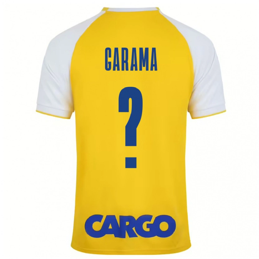 Danxen Barn Ben Garama #0 Gul Vit Hemmatröja Matchtröjor 2024/25 Tröjor T-Tröja