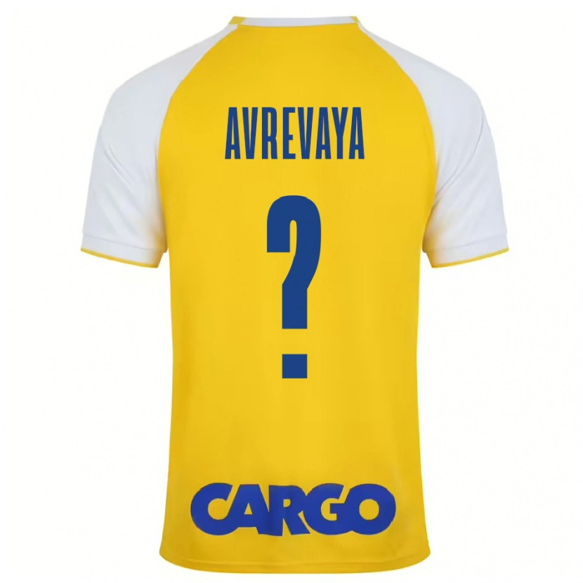 Danxen Barn Liroy Avrevaya #0 Gul Vit Hemmatröja Matchtröjor 2024/25 Tröjor T-Tröja