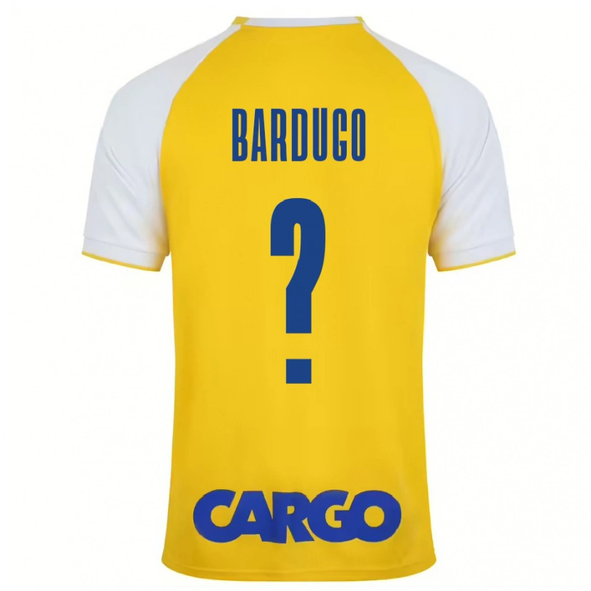 Danxen Barn Ori Bardugo #0 Gul Vit Hemmatröja Matchtröjor 2024/25 Tröjor T-Tröja