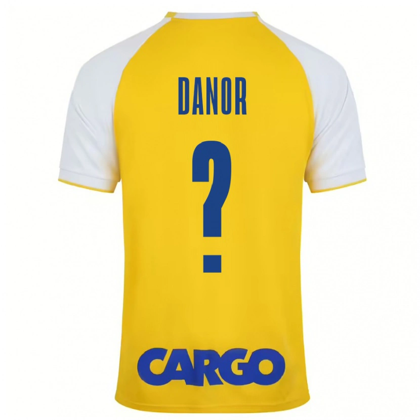 Danxen Barn Yaheli Danor #0 Gul Vit Hemmatröja Matchtröjor 2024/25 Tröjor T-Tröja