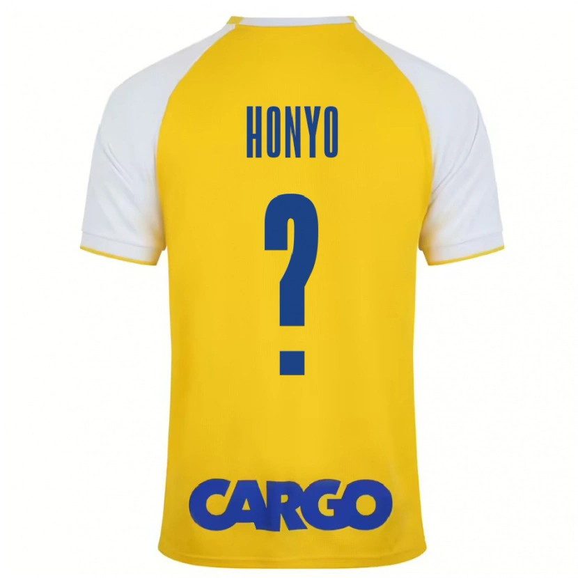 Danxen Barn Yoav Honyo #0 Gul Vit Hemmatröja Matchtröjor 2024/25 Tröjor T-Tröja