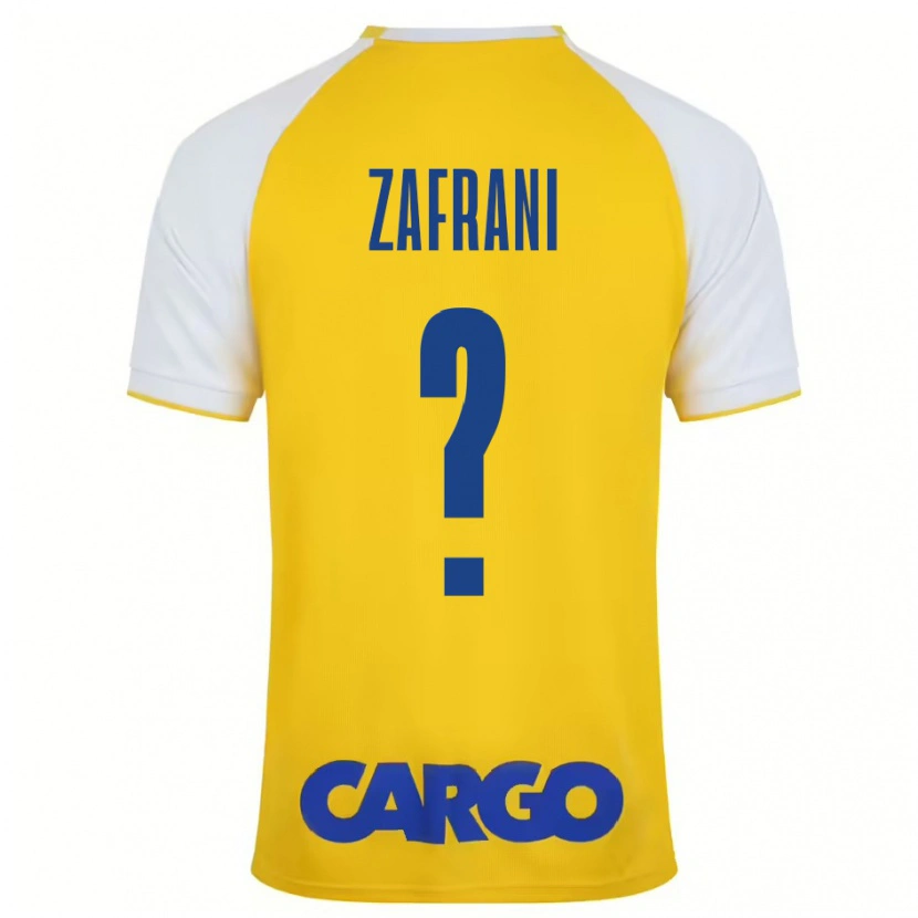 Danxen Barn Itay Zafrani #0 Gul Vit Hemmatröja Matchtröjor 2024/25 Tröjor T-Tröja