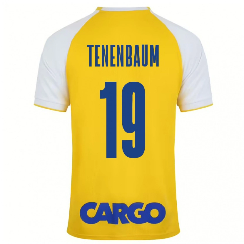 Danxen Barn Daniel Tenenbaum #19 Gul Vit Hemmatröja Matchtröjor 2024/25 Tröjor T-Tröja