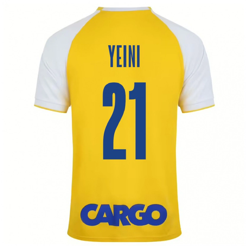 Danxen Barn Sheran Yeini #21 Gul Vit Hemmatröja Matchtröjor 2024/25 Tröjor T-Tröja