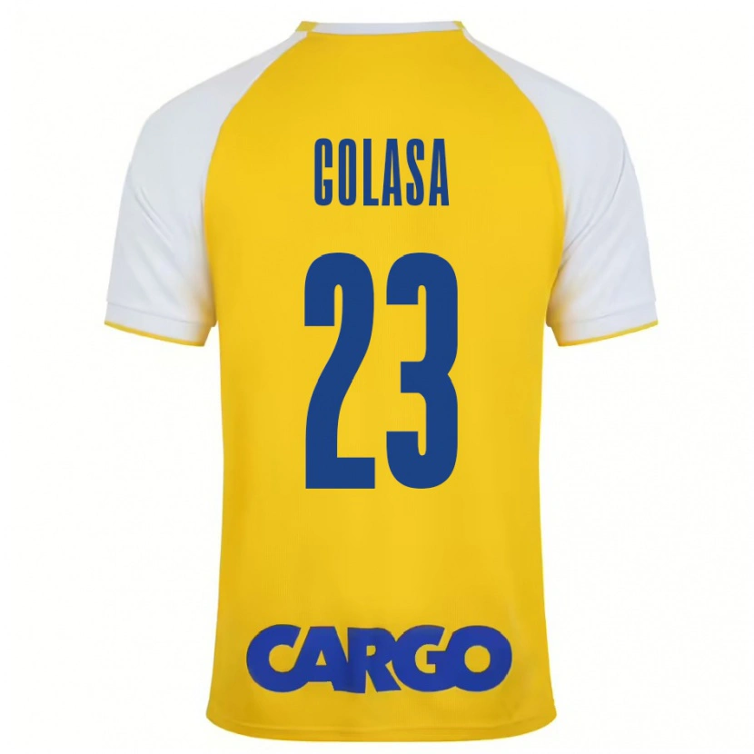 Danxen Barn Eyal Golasa #23 Gul Vit Hemmatröja Matchtröjor 2024/25 Tröjor T-Tröja