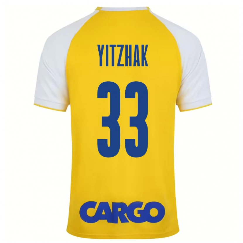 Danxen Barn Or Yitzhak #33 Gul Vit Hemmatröja Matchtröjor 2024/25 Tröjor T-Tröja