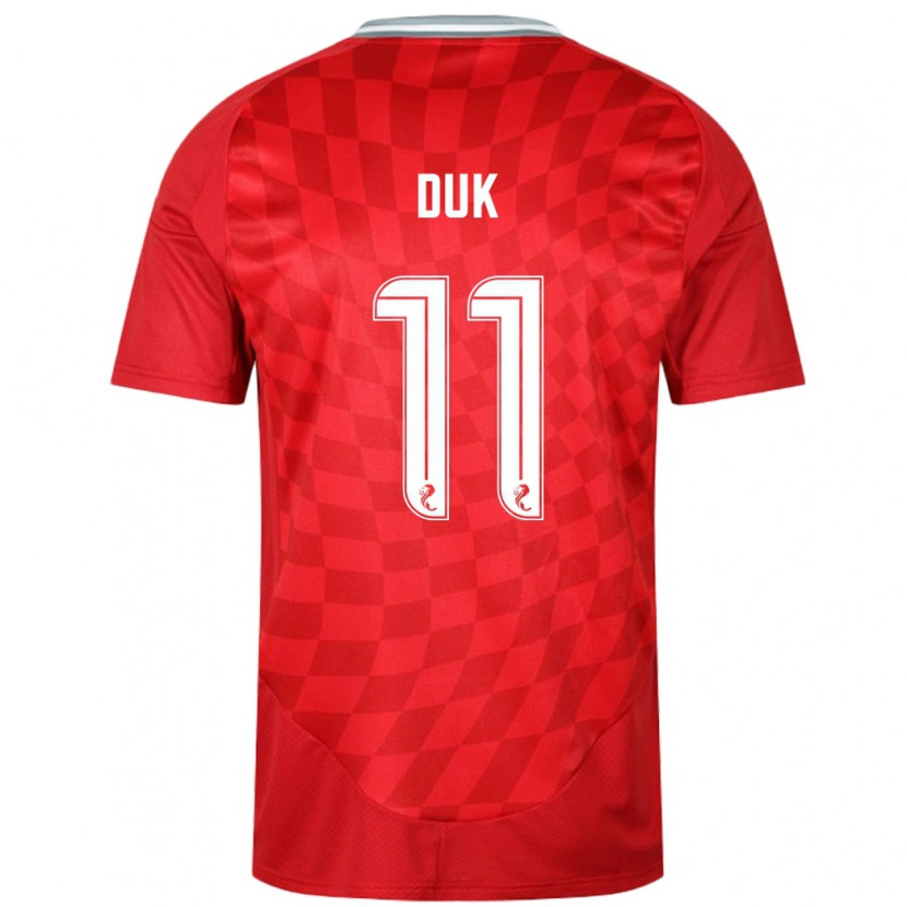 Danxen Barn Duk #11 Röd Hemmatröja Matchtröjor 2024/25 Tröjor T-Tröja
