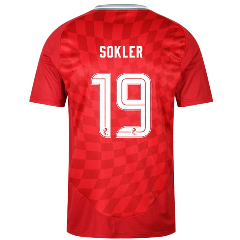 Danxen Barn Ester Sokler #19 Röd Hemmatröja Matchtröjor 2024/25 Tröjor T-Tröja