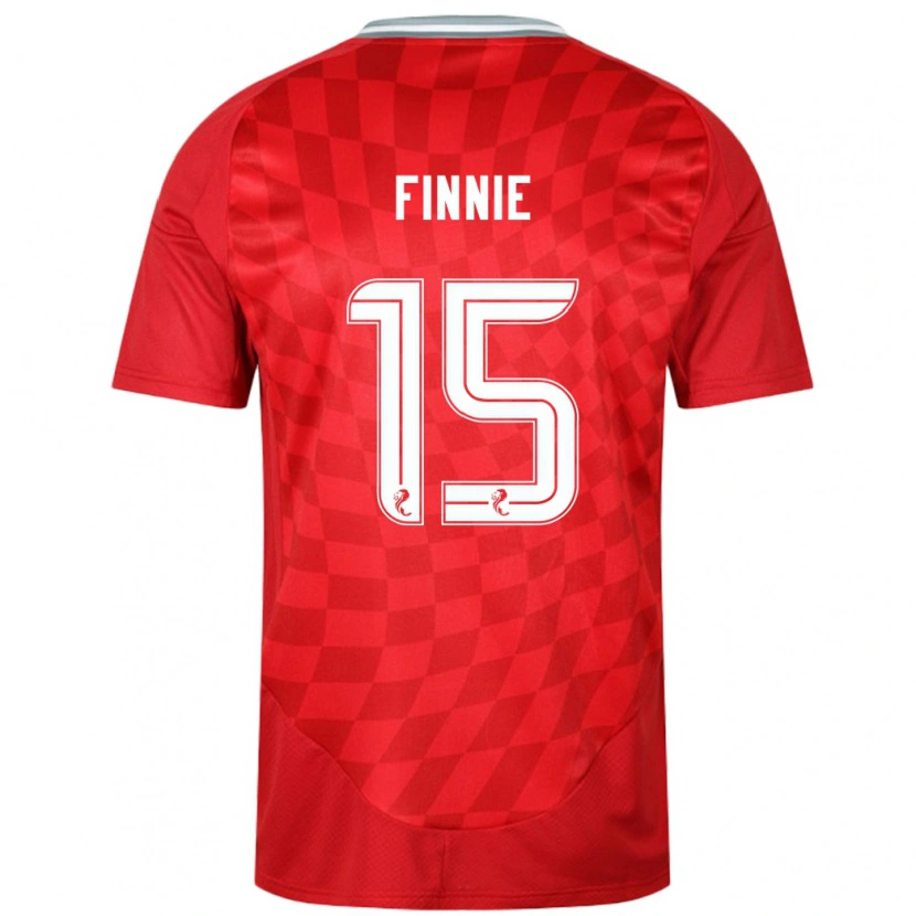 Danxen Barn Maddison Finnie #15 Röd Hemmatröja Matchtröjor 2024/25 Tröjor T-Tröja