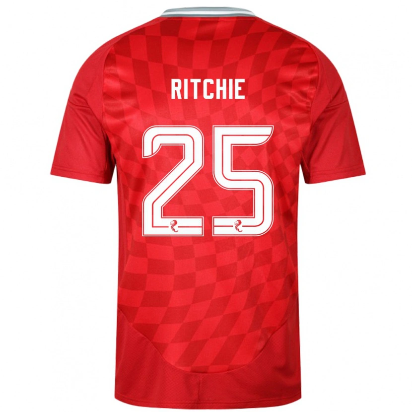 Danxen Barn Tom Ritchie #25 Röd Hemmatröja Matchtröjor 2024/25 Tröjor T-Tröja