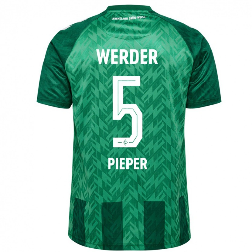 Danxen Barn Amos Pieper #5 Grön Hemmatröja Matchtröjor 2024/25 Tröjor T-Tröja