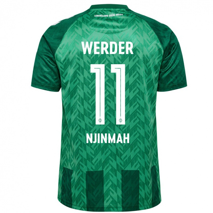Danxen Barn Justin Njinmah #11 Grön Hemmatröja Matchtröjor 2024/25 Tröjor T-Tröja