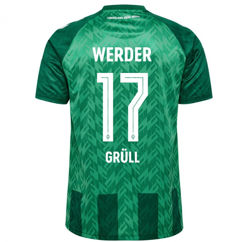 Danxen Barn Marco Grüll #17 Grön Hemmatröja Matchtröjor 2024/25 Tröjor T-Tröja