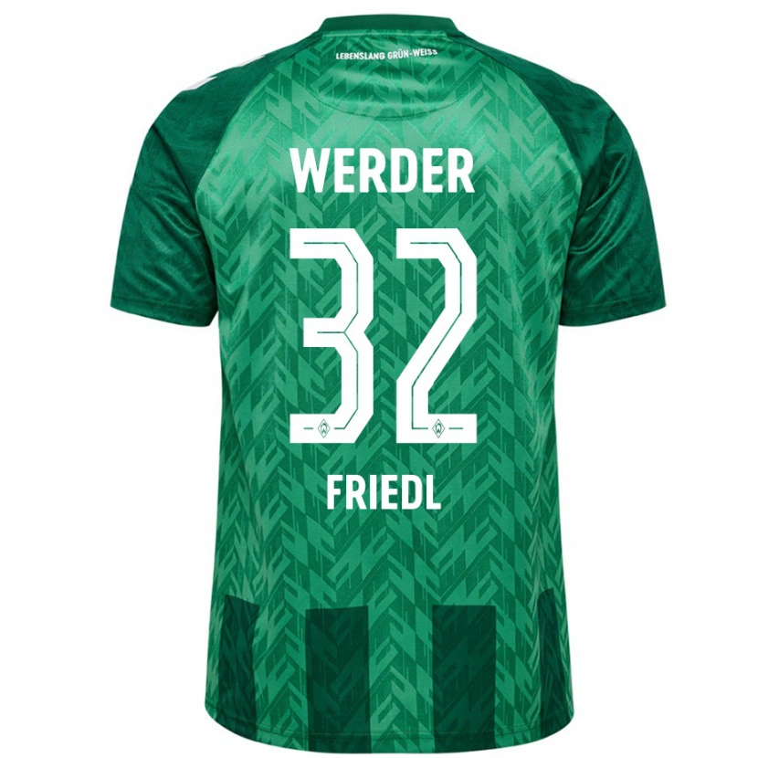 Danxen Barn Marco Friedl #32 Grön Hemmatröja Matchtröjor 2024/25 Tröjor T-Tröja