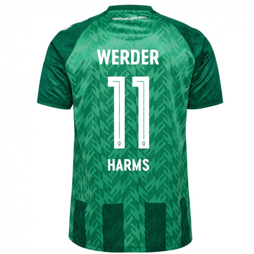 Danxen Barn Noah Harms #11 Grön Hemmatröja Matchtröjor 2024/25 Tröjor T-Tröja