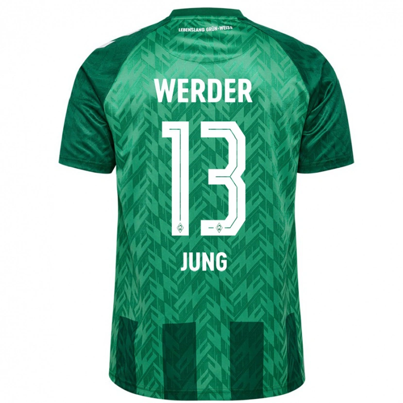 Danxen Barn Seong-Hyeon Jung #13 Grön Hemmatröja Matchtröjor 2024/25 Tröjor T-Tröja